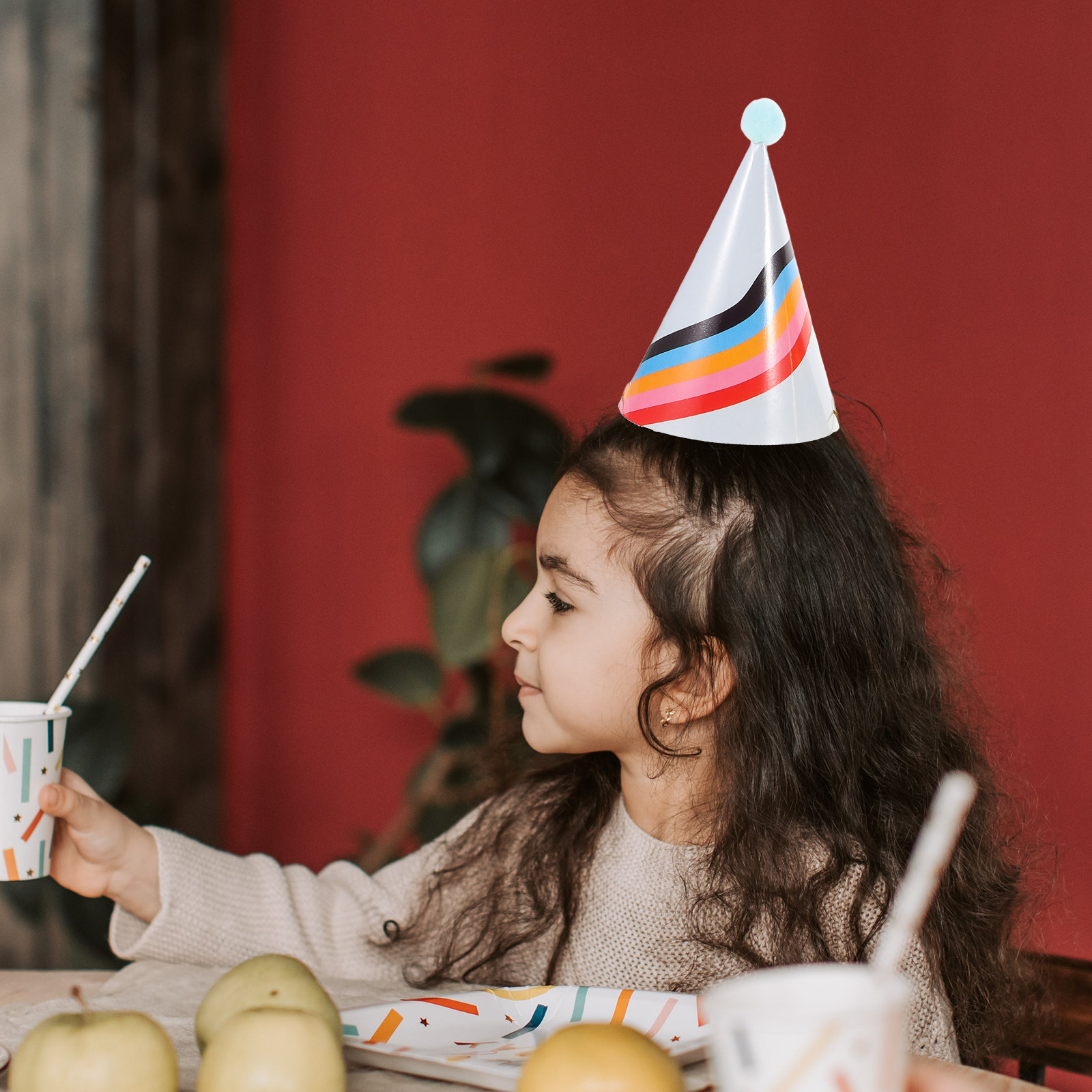 Party Hat Cone - 3 buah topi ulang tahun berbentuk