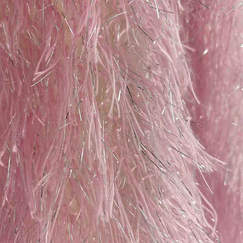 Glitter Tablecloth - Kain Tulle Bulu Rumbai Reguler Emas