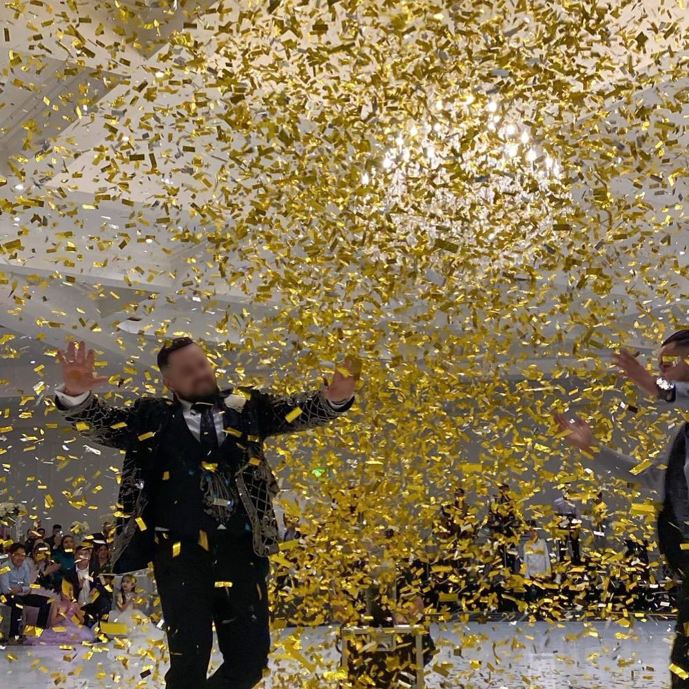 1kg/lot Bentuk Persegi Panjang - Confetti Cannon Tube ulasan dan harga