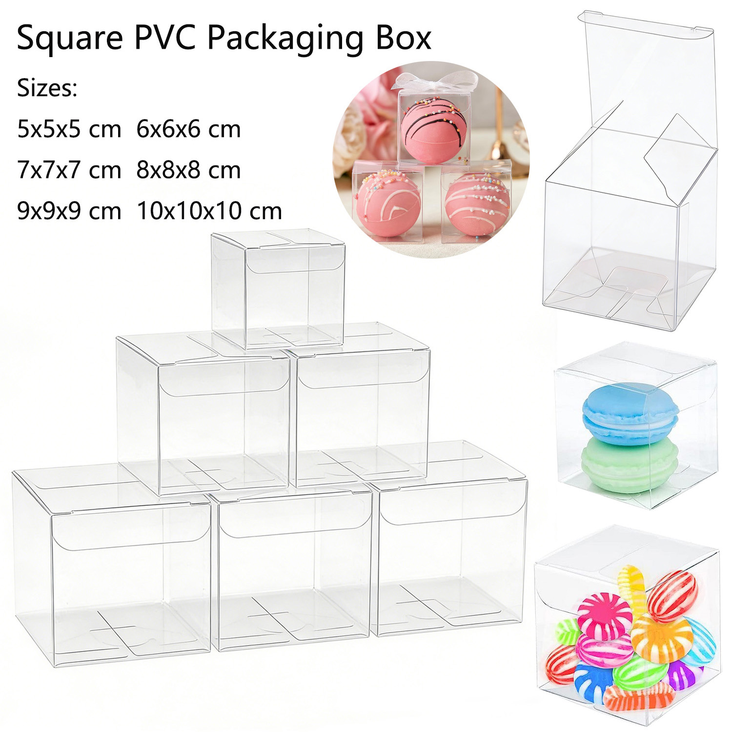 10-50 buah Kotak Display PVC T - Event Party Box ulasan dan harga