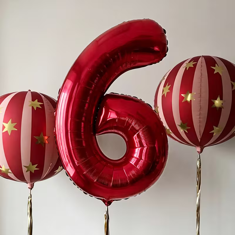 3pcs Balon Angka Karnaval Mera - Balloon Pump Hand ulasan dan harga