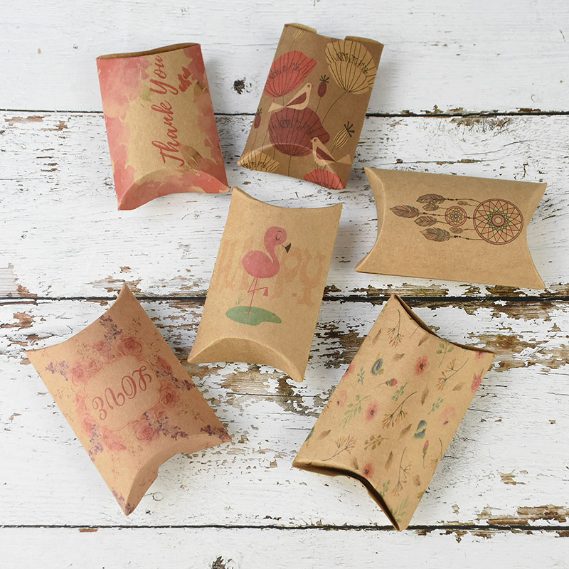 10/20/50Pcs Kraft Kertas Kotak - Event Party Box ulasan dan harga
