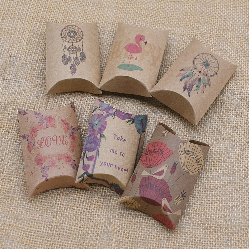 10/20/50Pcs Kraft Kertas Kotak - Event Party Box ulasan dan harga