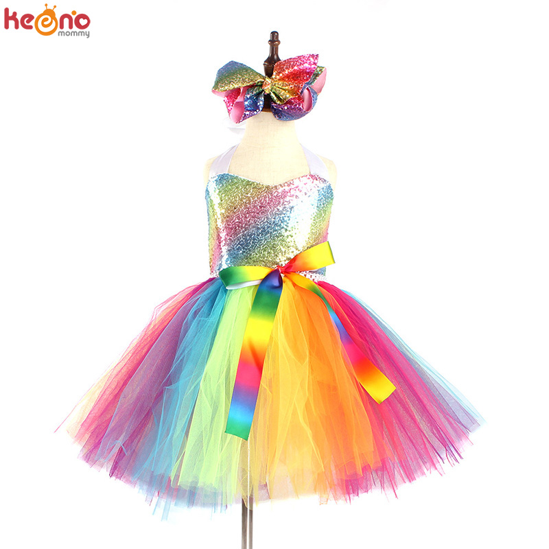 Rainbow Payet Gadis Putri Gaun - Glitter Tablecloth ulasan dan harga