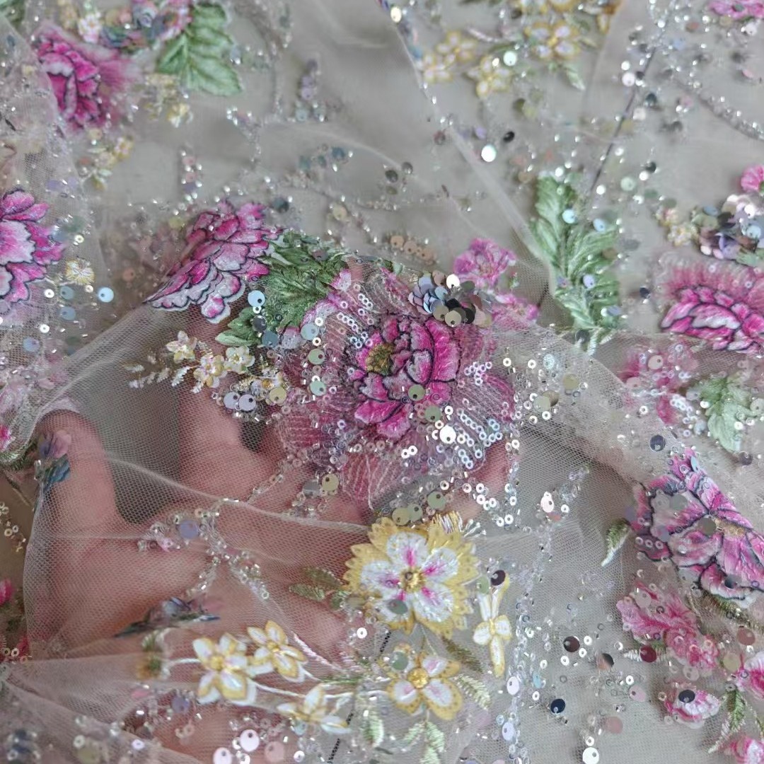 Kain Renda Manik-manik Mewah L - Glitter Tablecloth ulasan dan harga